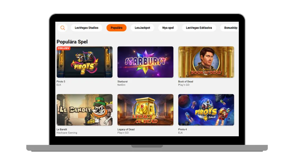 LeoVegas online casino spel