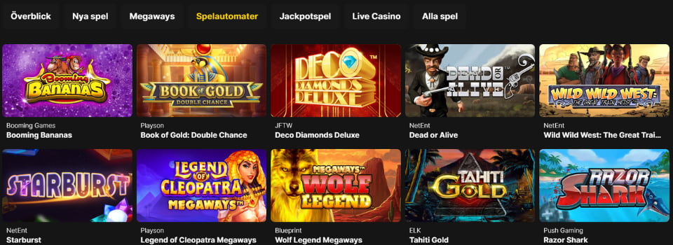 Bethard Casino spelautomater