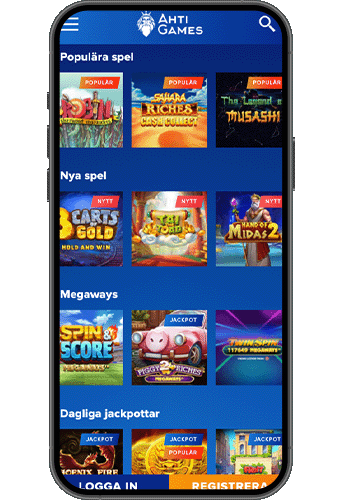 Ahti Games på mobilen