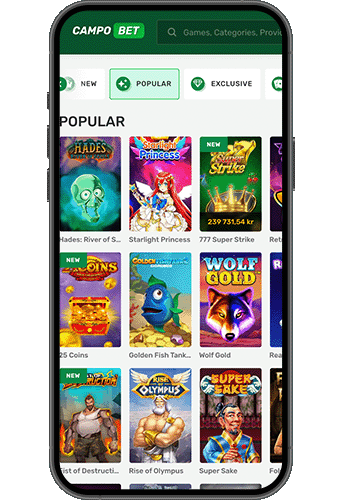 Campobet Casino på mobilen