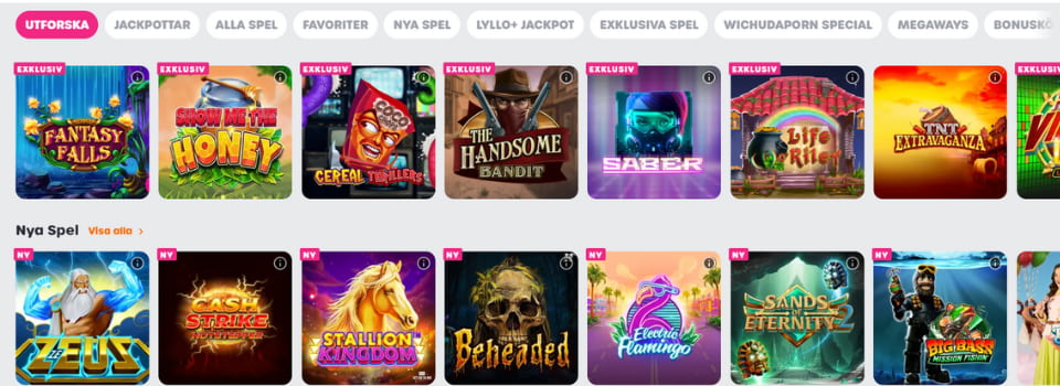 Lyllo Casino spelautomater