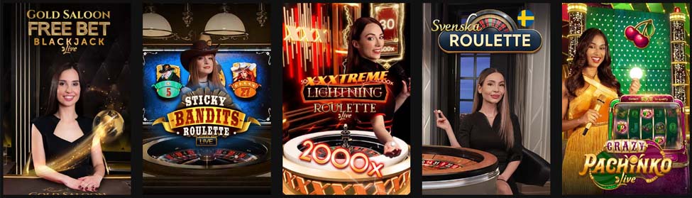 Live Casino på Betinia.