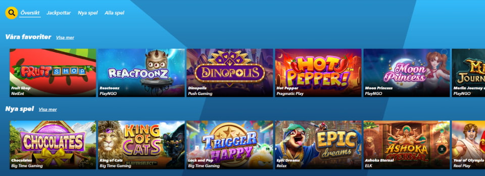 Supersnabbt Casino spelautomater