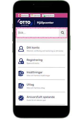 Otto Casino hjälpcenter