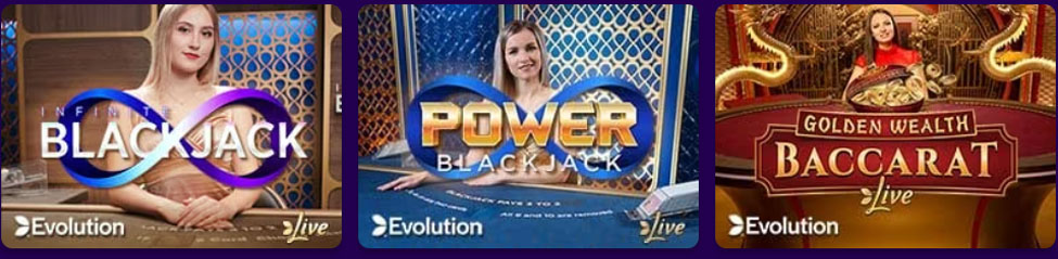 Live casino på Flax Casino.