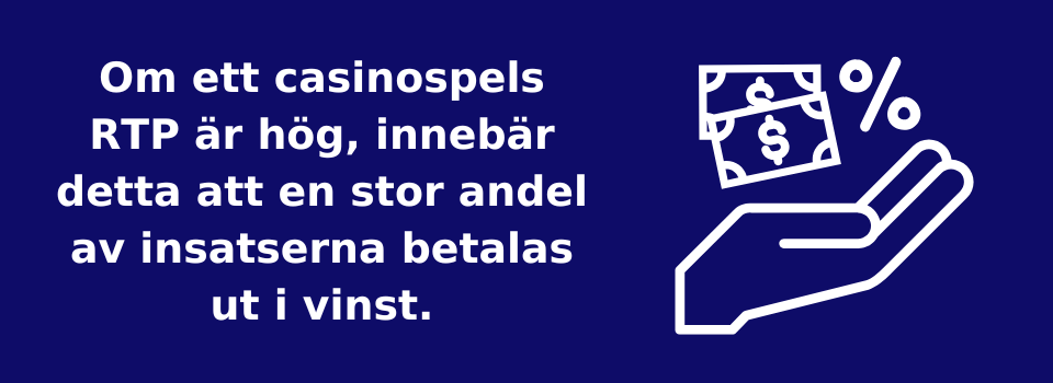 Hög vinstchans på casinospel.