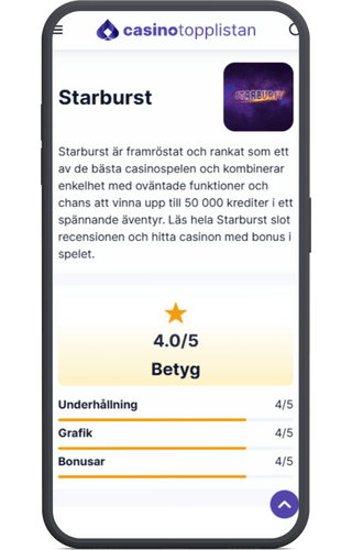 Exmepelbild för betyg på slot i recension