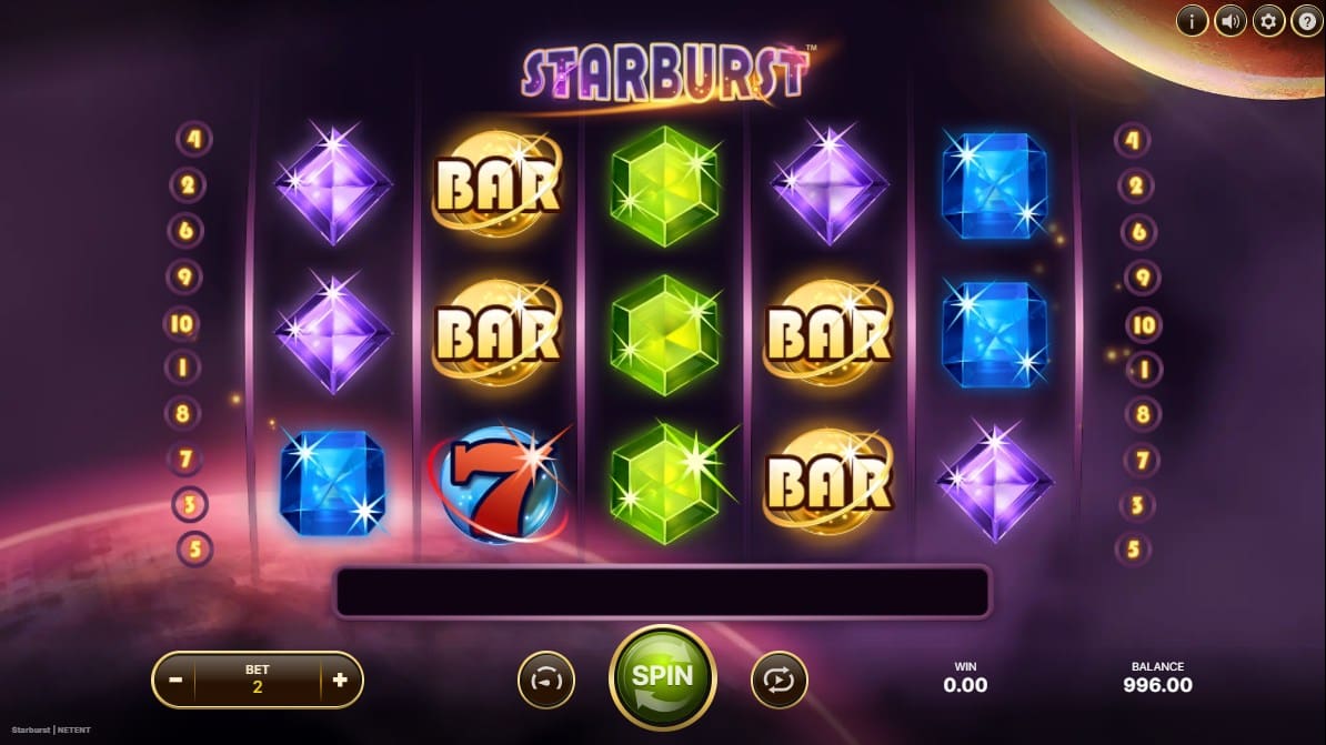 Starburst videoslot