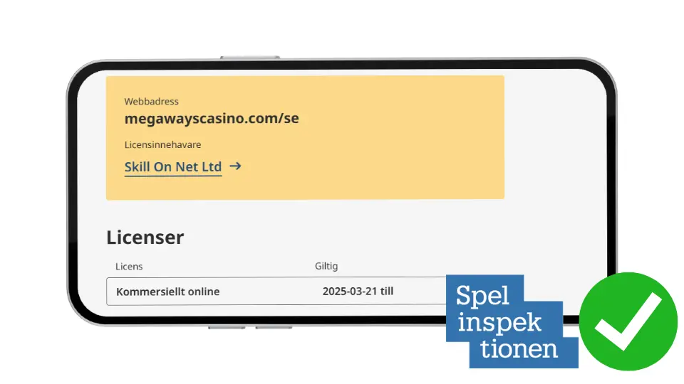 Megaways Casino svenska spellicens