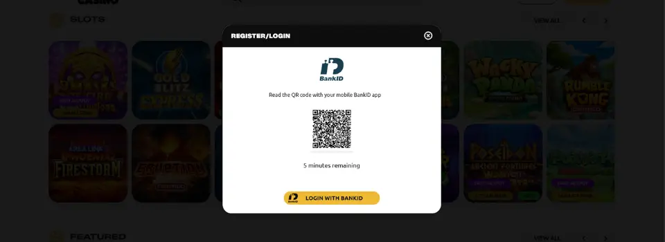 Megaways casino login BankID